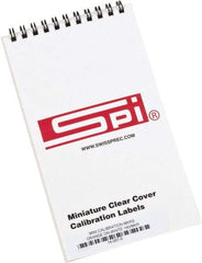 SPI - Calibration Label - Legend: Calibration, English, Orange, 1" Long x 5/8" High, No Coating - Benchmark Tooling