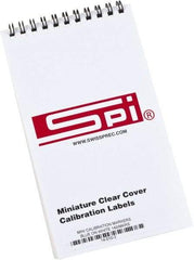 SPI - Calibration Label - Legend: Calibration, English, Blue, 1" Long x 5/8" High, No Coating - Benchmark Tooling