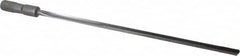 Made in USA - 25/64", 12" Flute Length, 13" Depth of Cut, Carbide-Tipped Shank, Single Flute Gun Drill - Benchmark Tooling