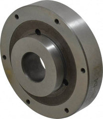 Buck Chuck Company - Adapter Back Plate for 6" Diam Self Centering Lathe Chucks - D1-4 Mount, 1-1/2" Through Hole Diam, 3.109mm ID, 5.88" OD, 1.166" Flange Height, Steel - Benchmark Tooling