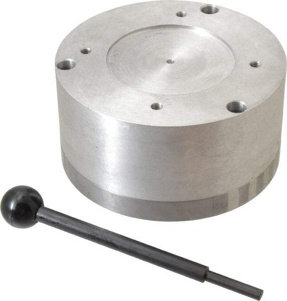 Suburban Tool - Standard Pole Round Permanent Magnetic Rotary Chuck - 5-1/2" Wide x 3" High, Ceramic - Benchmark Tooling