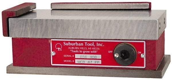 Suburban Tool - Fine Pole Rectangular Permanent Magnetic Block Chuck - 24-1/2" Long x 10" Wide x 2-5/8" High, Ceramic - Benchmark Tooling