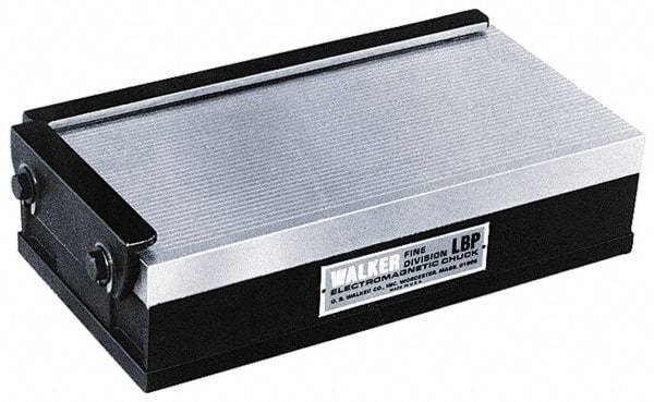 Walker - 20" Long x 8" Wide x 2-7/8" High, 140 Watts, Rectangular, Fine Pole Electromagnetic Chuck - 0.13" Pole Width - Benchmark Tooling