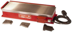 Suburban Tool - 16-1/2" Long x 12" Wide x 3-1/4" High, 135 Watts, Rectangular, Electromagnetic Chuck - 1/8" Pole Width, Longitudinal Pole Alignment - Benchmark Tooling