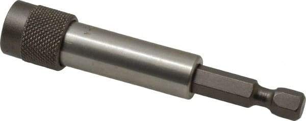 Apex - 1/4" Hex Drive 2-29/32" OAL Hex Bit Holder Bit - 1/4" Hex, Steel - Benchmark Tooling