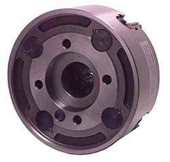 Bison - 4 Jaws, 8" Diam, Independent Manual Lathe Chuck - A2-6 Mount Spindle, Reversible, 1,800 Max RPM, 1.969" Through Hole Diam, Cast Iron - Benchmark Tooling