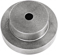 Bison - Adapter Back Plate for 12-1/2" Diam Self Centering Lathe Chucks - 1.97" Through Hole Diam, 6.77mm ID, 12.3" OD, 1.26" Flange Height, Cast Iron - Benchmark Tooling