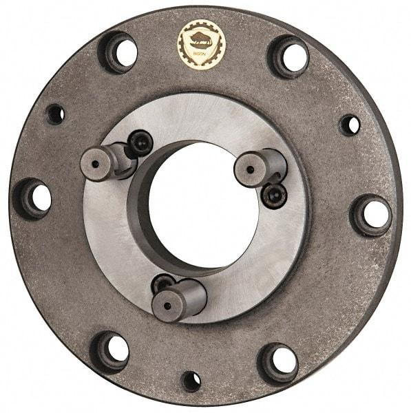 Pratt Burnerd America - Adapter Back Plate for 12" Diam Self Centering Lathe Chucks - L-0 Mount, 3.285" Through Hole Diam, Steel - Benchmark Tooling