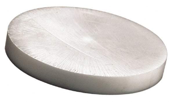 Made in USA - 4 Inch Diameter, 1 Inch Thick, Plastic Disc - Natural, Acetal - Benchmark Tooling