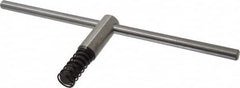 Bison - 16" Chuck Diam Compatibility, Lathe Chuck Key - Compatible with 4-Jaw Chucks, Self Ejecting, 5-33/64" Body Length, 0.6693" Actual Key Square Size - Benchmark Tooling