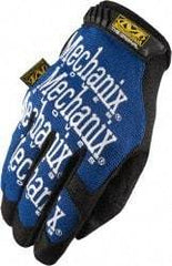 Mechanix Wear - Size XL (11) Synthetic Leather General Protection Work Gloves - For Mechanic's & Lifting, Uncoated, Hook & Loop Cuff, Full Fingered, Blue, Paired - Benchmark Tooling