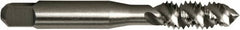 Vermont Tap & Die - 1/4-28 UNF 3 Flute 2/3B Plug Spiral Flute Tap - High Speed Steel, Bright Finish, 2-1/2" OAL, Right Hand Flute, Right Hand Thread, H3, Series 5155 - Exact Industrial Supply