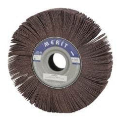 Merit Abrasives - 10" Diam, 80 Grit Aluminum Oxide Unmounted Flap Wheel - 1-3/4" Hole, 2" Wide, Coated, Medium Grade, 4,000 Max RPM , Cloth Backing - Benchmark Tooling