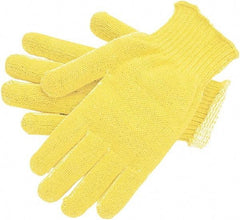 MCR Safety - Size L, ANSI Cut Lvl A2, Cut Resistant Gloves - Yellow - Benchmark Tooling