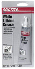 Loctite - 1.5 oz Cartridge Lithium General Purpose Grease - White, 380°F Max Temp, - Benchmark Tooling