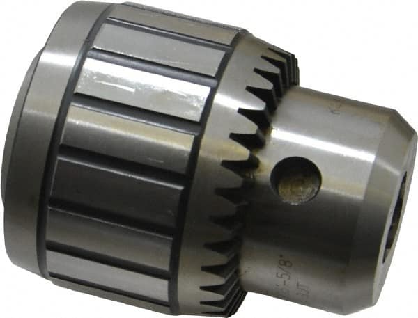 Accupro - JT3, 1/16 to 5/8" Capacity, Tapered Mount Steel Drill Chuck - Keyed, 67mm Sleeve Diam, 81mm Open Length - Exact Industrial Supply