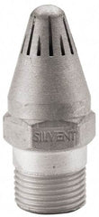 Silvent - Blow Gun High Force Nozzle - 3/8 MPT, 1.81" Hose Length, Aluminum, 145 psi, 238°F - Benchmark Tooling