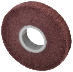 3M - 6" Diam Aluminum Oxide Finishing Flap Wheel - 2" Hole, 1" Wide, Density 3, Nonwoven, Very Fine Grade, 3,400 Max RPM - Benchmark Tooling