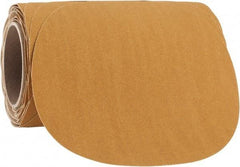3M - 8" Diam, 120 Grit FEPA, Aluminum Oxide Adhesive PSA Disc - Fine Grade, Gold, F Weighted Backing, Flexible, Use with Random Orbital Sanders - Benchmark Tooling