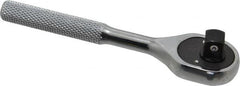 Proto - 3/8" Drive Pear Head Ratchet - Chrome Finish, 5" OAL, 24 Gear Teeth, Miniature/Stubby Head - Benchmark Tooling