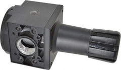 Parker - 1 NPT Port, 300 CFM, Aluminum Heavy-Duty Regulator - 2 to 125 psi Range, 250 Max psi Supply Pressure, 1/4" Gauge Port Thread, 3.62" Wide x 8.46" High - Benchmark Tooling