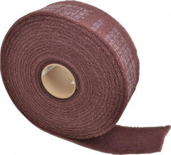 3M - 30' Long x 4" Wide Nonwoven Roll - Very Fine Grade, Purple, Aluminum Oxide - Benchmark Tooling