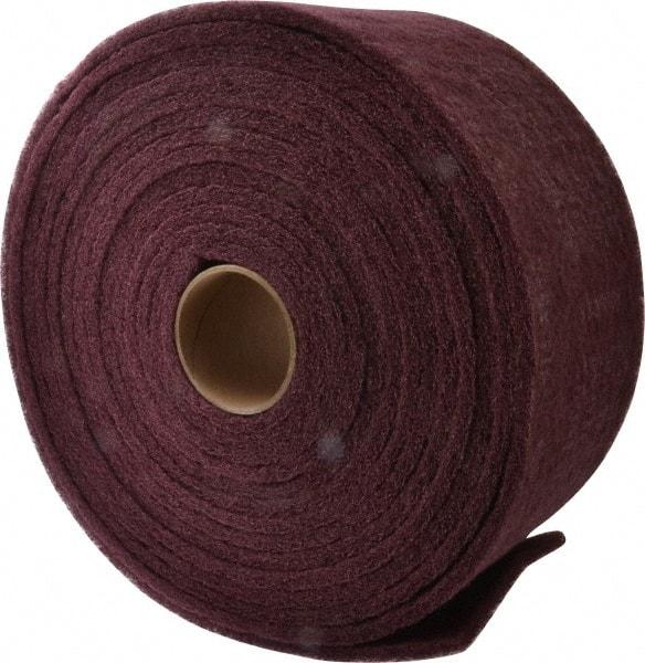 3M - 30' Long x 6" Wide Nonwoven Roll - Very Fine Grade, Purple, Aluminum Oxide - Benchmark Tooling