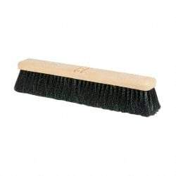 PRO-SOURCE - 18" General Purpose Polypropylene Push Broom - 3" Bristle Length, Plastic Block, Bolt-On Handle Connection, Handle Sold Separately - Benchmark Tooling