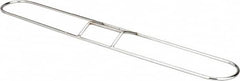 PRO-SOURCE - 24" Long x 3-1/4" Wide Chrome Plated Steel Dust Mop Frame - White, Clip-On - Benchmark Tooling