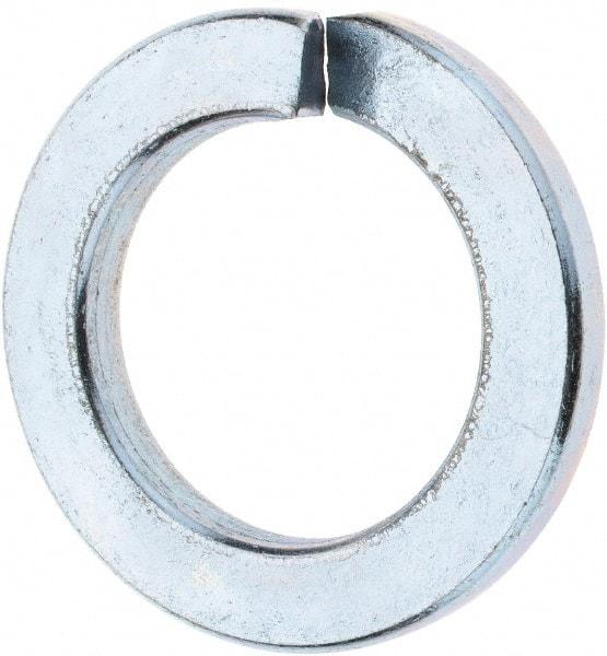 Value Collection - M22, 22.5mm ID, 35.9mm OD, 4mm Thick Split Lock Washer - Grade 8 Spring Steel, Zinc-Plated Finish, 22.5mm Min ID, 23.5mm Max ID - Benchmark Tooling