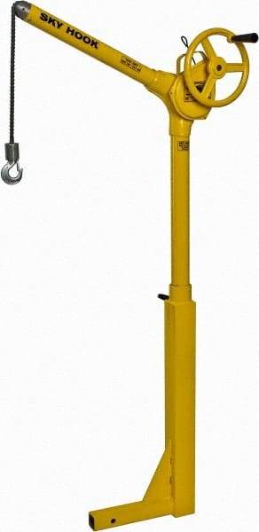 Sky Hook - 500 Lb Load Capacity, Steel Sky Hook Crane - Receiver Hitch Crane - Benchmark Tooling