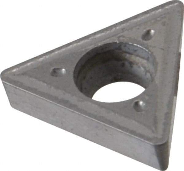 Interstate - TCGT322 Grade I55 Carbide Turning Insert - Uncoated, 60° Triangle, 3/8" Inscr Circle, 1/8" Thick, 1/32" Corner Radius - Benchmark Tooling