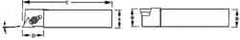 Dorian Tool - CTAP, Left Hand Cut, 3/4" Shank Height x 3/4" Shank Width, Positive Rake Indexable Turning Toolholder - 4-1/2" OAL, TP..32. Insert Compatibility, Series Clamp Type - Benchmark Tooling