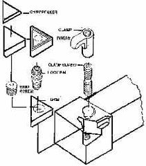 Made in USA - 3/4" Inscribed Circle, Triangle Shim for Indexables - Carbide, 3/16" Thick, TSN Shim Style, Negative Rake - Benchmark Tooling