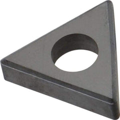Made in USA - 1/2" Inscribed Circle, Triangle Shim for Indexables - Carbide, 3/16" Thick, ITSN Shim Style, Negative Rake, Left Hand Cut - Benchmark Tooling