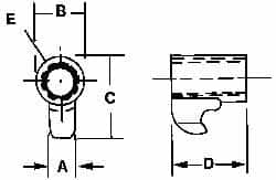 Kennametal - Series A2, Clamp for Indexables - Left Hand Cut, Compatible with 125.616 Clamp Screws - Benchmark Tooling