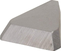 Made in USA - 3/8" Inscribed Circle, Triangle, T Chipbreaker for Indexables - Left Hand, Right Hand Cut, 0.094" Thick, 0.047" Effective Width, Carbide - Benchmark Tooling