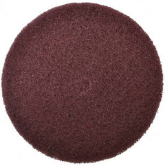 3M - 6" Fine Grade Aluminum Oxide Deburring Disc - 1/2" Center Hole, Arbor Connection, Maroon, 4,000 Max RPM - Benchmark Tooling