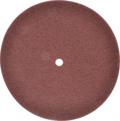 3M - 12" Very Fine Grade Aluminum Oxide Deburring Disc - 3/4" Center Hole, Arbor Connection, Maroon, 1,900 Max RPM - Benchmark Tooling