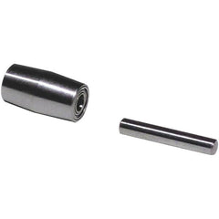 Dynabrade - 5/8" Diam x 5/8" Wide Contact Wheel - Crowned, Steel Face - Benchmark Tooling