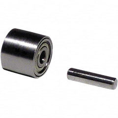 Dynabrade - 7/16" Diam x 3/8" Wide Contact Wheel - Crowned, Steel Face - Benchmark Tooling