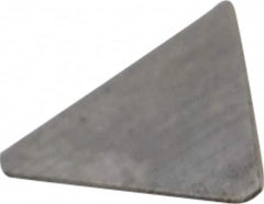 Made in USA - 1/4" Inscribed Circle, Triangle, T Chipbreaker for Indexables - Left Hand, Right Hand Cut, 0.063" Thick, 0.071" Effective Width, Carbide - Benchmark Tooling