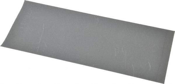 Norton - 320 Grit, Silicon Carbide Sanding Sheet - 9" Long x 3-2/3" Wide, Extra Fine Grade, B Weighted Paper Backing - Benchmark Tooling