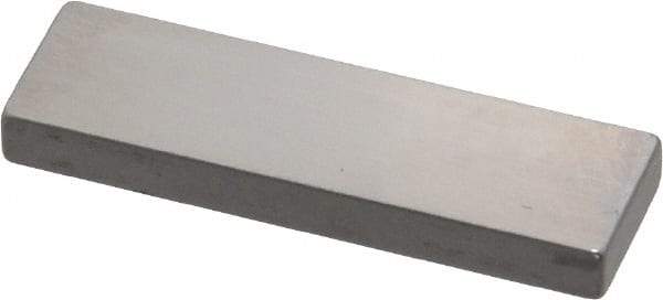 Mitutoyo - 0.124" Rectangular Steel Gage Block - Accuracy Grade 0, Includes Certificate of Inspection - Benchmark Tooling