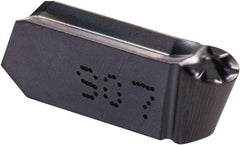 Iscar - 400200GIPY Grade IC907, 4mm Cutting Width Carbide Grooving Insert - Neutral, 2mm Corner Radius, TiAlN Finish - Benchmark Tooling