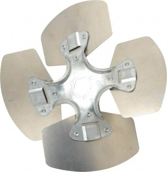 Made in USA - 10" Blade Diam, Commercial Fan Blade - Counterclockwise Rotation, 4 Blades - Benchmark Tooling