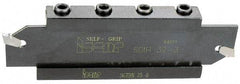 Iscar - Tool Block Style SGTBU, 2.07" Blade Height, 5.12" OAL, 3.2"& OAH, Indexable Cutoff Blade Tool Block - 1-1/2" Shank Height, 1.54" Shank Width, Reversible, Through Coolant - Benchmark Tooling