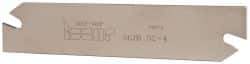 Iscar - 1.2598" Blade Height, 1/8" Blade Width, 5.9055" OAL, Right Hand Cut, Double End Indexable Cut-Off Blade - SGIH Blade, Self Grip Series - Benchmark Tooling