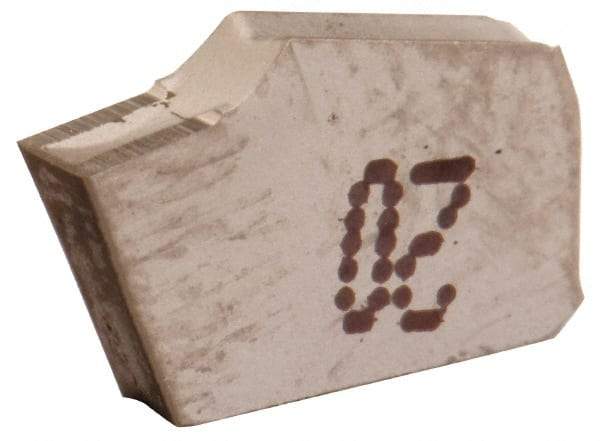 Iscar - GTN4 C IC354 Grade, 0.1614" Cutting Width, Carbide Cutoff Insert - 0° Neutral Lead Angle, 0.0157" Cnr Rad, TiCN Coated, Single End - Benchmark Tooling