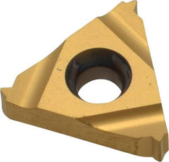 Carmex - 16ER External Right Hand 20 UN Laydown Threading Insert - Grade P25C, TiN Coated Carbide - Benchmark Tooling